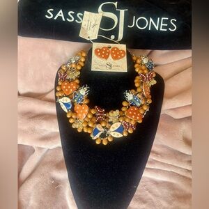 Sassy Jones Love Bug Necklace and Matching Earrings